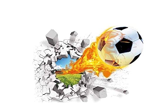 3D Wandtattoo Fußball Durchbruch Wandaufkleber Bunte FussballWandbild Wandtattoo Junge Teenager Videospiel Wandstikcer für Kinderzimmer Jungen Schlafzimmer Deko Geschenk 3D Wandtattoo Fußball Durchbruch Wandaufkleber Bunte FussballWandbild Wandtattoo Junge Teenager Videospiel Wandstikcer für Kinderzimmer Jungen Schlafzimmer Deko Geschenk von YKKJ