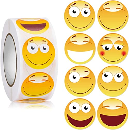 YKKJ Smiley Aufkleber, Gelbe Smiley-Aufkleber, Cartoon-Sticker, 500 Stück, für Sammelalbum, Kunststoff, Holz, Wiederverwendbar, Indoor, Kinder, Lehrer und Schüler YKKJ Smiley Aufkleber, Gelbe Smiley-Aufkleber, Cartoon-Sticker, 500 Stück, für Sammelalbum, Kunststoff, Holz, Wiederverwendbar, Indoor, Kinder, Lehrer und Schüler von YKKJ
