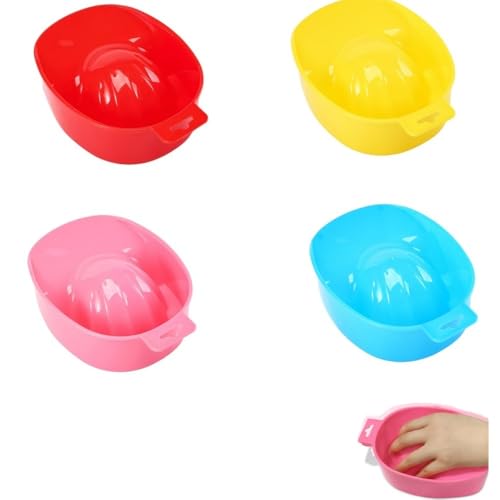 YKKJONLY 4 Stück Maniküre Schüsseln, Nagelkunst Handwaschschüssel Nailart， Nagel-Spa-Schüssel Maniküre-Werkzeug für Poliermittel-Entfernung. von YKKJONLY