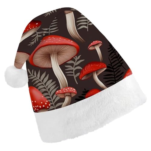 YKLBV Unisex Weihnachtsmütze für Erwachsene, Weihnachtsmannmütze, Geschenk und Dekoration für festliche Anlässe, weich, langlebig von YKLBV