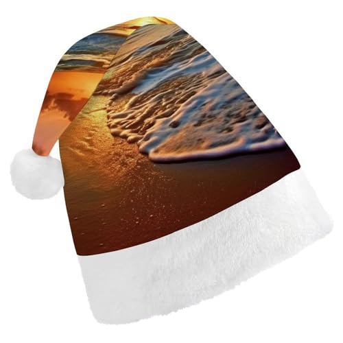 YKLBV Unisex Weihnachtsmütze für Erwachsene, Weihnachtsmannmütze, Geschenk und Dekoration für festliche Anlässe, weich, langlebig von YKLBV