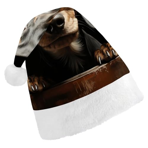 YKLBV Unisex Weihnachtsmütze für Erwachsene, Weihnachtsmannmütze, Geschenk und Dekoration für festliche Anlässe, weich, langlebig von YKLBV
