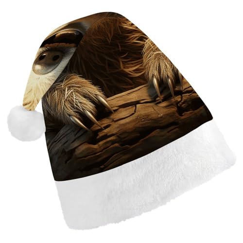 YKLBV Unisex Weihnachtsmütze für Erwachsene, Weihnachtsmannmütze, Geschenk und Dekoration für festliche Anlässe, weich, langlebig von YKLBV