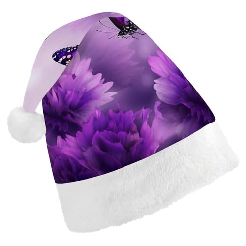 YKLBV Unisex Weihnachtsmütze für Erwachsene, Weihnachtsmannmütze, Geschenk und Dekoration für festliche Anlässe, weich, langlebig von YKLBV