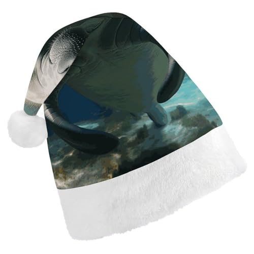 YKLBV Unisex Weihnachtsmütze für Erwachsene, Weihnachtsmannmütze, Geschenk und Dekoration für festliche Anlässe, weich, langlebig von YKLBV