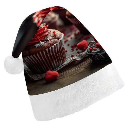 YKLBV Unisex Weihnachtsmütze für Erwachsene, Weihnachtsmannmütze, Geschenk und Dekoration für festliche Anlässe, weich, langlebig von YKLBV