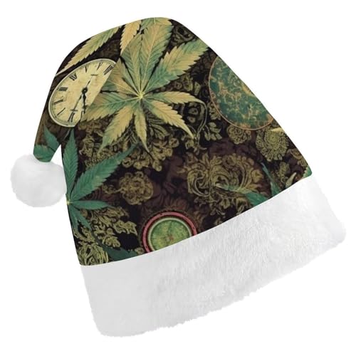 YKLBV Unisex Weihnachtsmütze für Erwachsene, Weihnachtsmannmütze, Geschenk und Dekoration für festliche Anlässe, weich, langlebig von YKLBV
