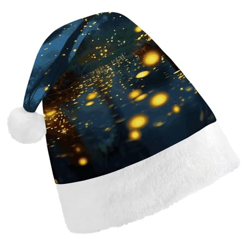 YKLBV Unisex Weihnachtsmütze für Erwachsene, Weihnachtsmannmütze, Geschenk und Dekoration für festliche Anlässe, weich, langlebig von YKLBV