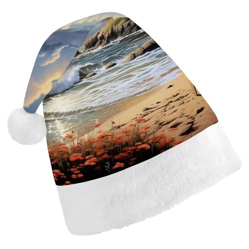 YKLBV Unisex Weihnachtsmütze für Erwachsene, ideales Geschenk und Dekoration für festliche Anlässe, weich, langlebig für alle Sie von YKLBV