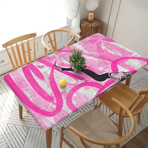 YKLJG Gymnastik-Tischdecke, bedruckt, 152 cm, rechteckig, wasserdicht, waschbar, Tischdecken, Schutz für Esstische, Rosa, 76 x 152 cm YKLJG Gymnastik-Tischdecke, bedruckt, 152 cm, rechteckig, wasserdicht, waschbar, Tischdecken, Schutz für Esstische, Rosa, 76 x 152 cm von YKLJG