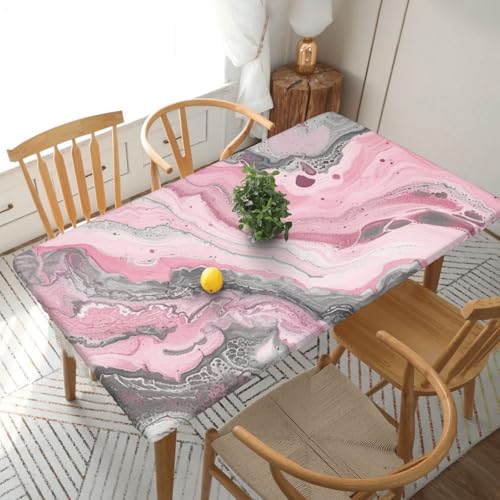 YKLJG Tischdecke, abstrakte Tinte, Marmor, Grau, künstlerisch bedruckt, 76 x 152 cm, rechteckig, wasserdicht, waschbar, Tischdecken, Schutz für Esstische YKLJG Tischdecke, abstrakte Tinte, Marmor, Grau, künstlerisch bedruckt, 76 x 152 cm, rechteckig, wasserdicht, waschbar, Tischdecken, Schutz für Esstische von YKLJG