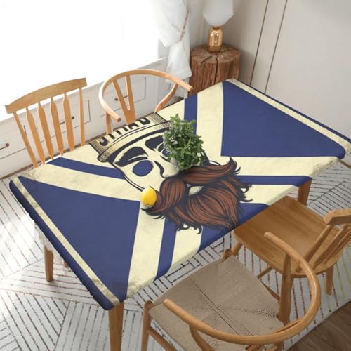 YKLJG Tischdecke im schottischen Retro-Stil, bedruckt, 152 cm, rechteckig, wasserdicht, waschbar, Tischdecken für Esstische YKLJG Tischdecke im schottischen Retro-Stil, bedruckt, 152 cm, rechteckig, wasserdicht, waschbar, Tischdecken für Esstische von YKLJG