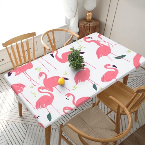 YKLJG Tischdecke mit Cartoon-Flamingo-Muster, bedruckt, 76 x 152 cm, rechteckig, wasserdicht, waschbar, Tischdecken, Schutz für Esstische YKLJG Tischdecke mit Cartoon-Flamingo-Muster, bedruckt, 76 x 152 cm, rechteckig, wasserdicht, waschbar, Tischdecken, Schutz für Esstische von YKLJG