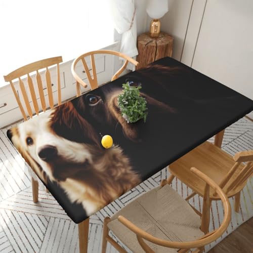 YKLJG Tischdecke mit Hundemotiv, bedruckt, 152 cm, rechteckig, wasserdicht, waschbar, Tischdecke für Esstische YKLJG Tischdecke mit Hundemotiv, bedruckt, 152 cm, rechteckig, wasserdicht, waschbar, Tischdecke für Esstische von YKLJG