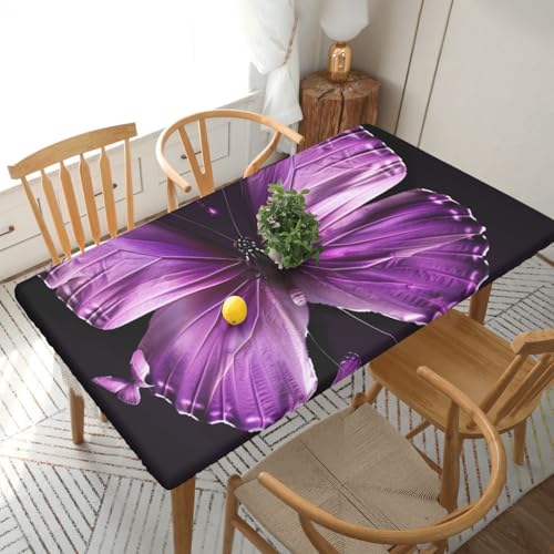 YKLJG Tischdecke mit Schmetterlings-Motiv, rechteckig, wasserdicht, waschbar, 152 cm, rechteckig, wasserdicht, waschbar, Tischdecke für Esstische YKLJG Tischdecke mit Schmetterlings-Motiv, rechteckig, wasserdicht, waschbar, 152 cm, rechteckig, wasserdicht, waschbar, Tischdecke für Esstische von YKLJG