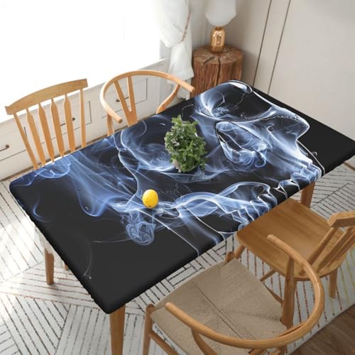 YKLJG Tischdecke mit Totenkopf-Motiv, 152 cm, rechteckig, wasserdicht, waschbar, Tischdecken, Schutz für Esstische YKLJG Tischdecke mit Totenkopf-Motiv, 152 cm, rechteckig, wasserdicht, waschbar, Tischdecken, Schutz für Esstische von YKLJG