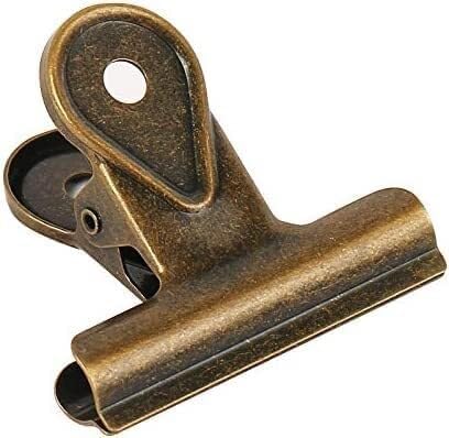 Metallklammern, 10 Stück Bulldog-Clips aus Metall/Langschwanz-Scharnierclips Edelstahl, verschiedene Größen von Bindeclips for lose Blätter, 20 mm(30MM) von YKMYXZ