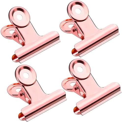 Metallklammern, 20 Stück Bulldog Clip klein, Rose Gold Clips, Foto, Papier Binder Metallklammern, 20 Stück Bulldog Clip klein, Rose Gold Clips, Foto, Papier Binder von YKMYXZ