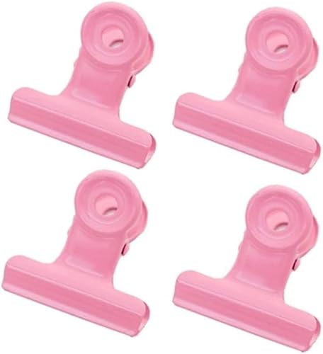 Metallklammern, 20 Stück Bulldog-Clips, rosa Büroklammern, Metallscharnier-Clip-Binder for Fotos, Home-Office-Zubehör, 3 cm(5pcs) von YKMYXZ