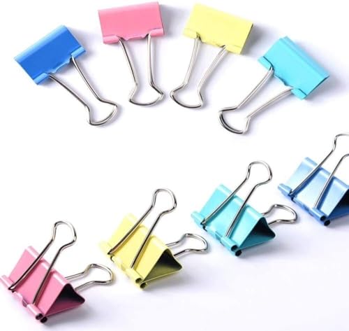 Metallklammern, Büroklammern Bulldog Clips Metall Scharnier Clip for Fotografien Fotos Home Office Supplies(32mm*24) von YKMYXZ