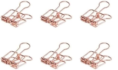 Metallklammern, Büroklammern Bulldog Clips Metallscharnierklammer for Fotos Home Office Supplies 19mm * 6 von YKMYXZ