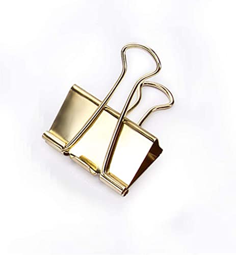 Metallklammern, Papierklammern, Binder-Scharnierklammern, Foldback-Stationär-Bulldog-Clips, Bull-Clips groß, fester Typ, Binder, Metallmaterial(32mm*24pcs) von YKMYXZ