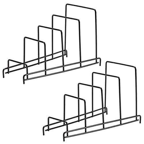 Plattenständer， 2er-Pack Eisen-Staffelei-Plattenhalter-Display-Snds-Mel-Rahmenhalter for Fotoalben, Bilder, Zeitschriftenhalter-Rack, orative Platten-Di(4 grid) von YKMYXZ