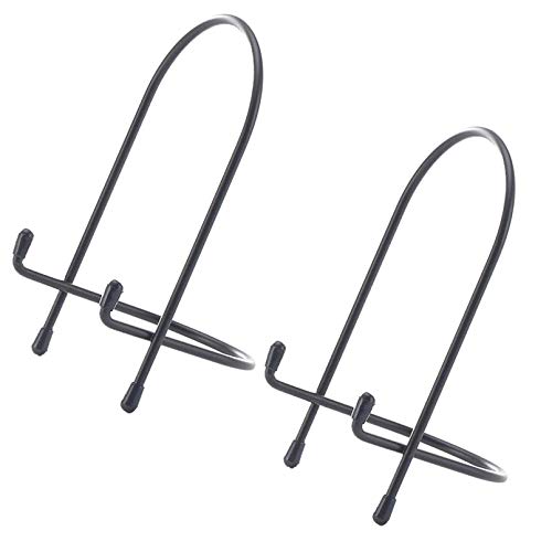Plattenständer， Ausstellungsständer, 2 Stück, Eisen-Ausstellungshalterung, Kunst-Ausstellungsständer, kleiner Eisen-Staffelei-Platten-Ausstellungshalter, Fotohalter(5.7inch) von YKMYXZ