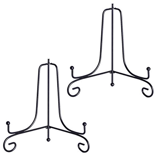 Plattenständer， Ausstellungsständer, 2er-Pack, schwarzer Eisen-Snd-Halter, Ausstellungs-Snd, Staffelei-Platten-Display, Fotohalter-Snd for die Präsentation zu Hause(8inch) von YKMYXZ