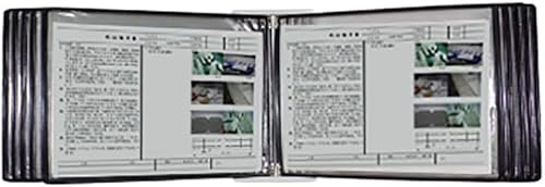 Wandmontierter Display-Aktenhalter, Flip-Aktenhalter, wandmontiertes magnetisches Display 35,5 * 24,5 * 8 cm von YKMYXZ