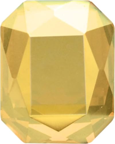 YKMYXZ, 50 Stück Nail Art Zubehör Octagle Form Kleber auf Nägel Strass Flatback K9 Glas Strass Kristalle Steine(Gold,8x10mm 50pcs) von YKMYXZ