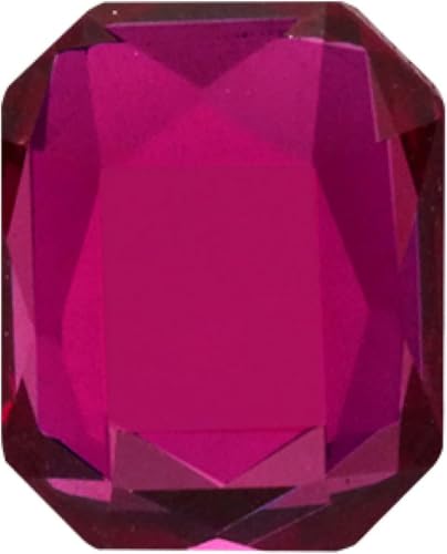 YKMYXZ, 50 Stück Nail Art Zubehör Octagle Form Kleber auf Nägel Strass Flatback K9 Glas Strass Kristalle Steine(Rose Red,6x8mm 50pcs) von YKMYXZ