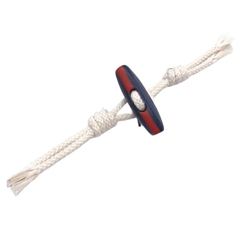 YKMYXZ Knebelknöpfe, 6 Paar 18 cm blau-rot gestreifte Seil-Knebelverschlüsse, geflochtene Seil-Knebelknöpfe, for Aufnähen, Knebelverschluss for Mantel, Strickjacke, Jacke(Blue) von YKMYXZ