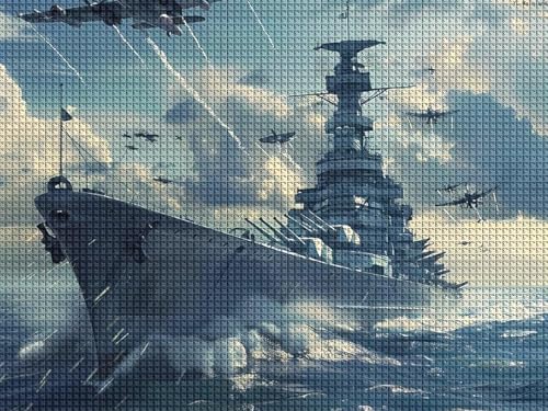 Yorktown Class Battleship Diamond Art Kits Round Full Drill Diamond Painting Kits for Adults for Home Decor 30,5 x 40,6 cm Yorktown Class Battleship Diamond Art Kits Round Full Drill Diamond Painting Kits for Adults for Home Decor 30,5 x 40,6 cm von YL Mainland