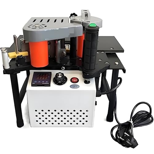 Kantenanleimmaschine für die Holzbearbeitung, tragbare Kantenanleimmaschine mit einstellbarer Geschwindigkeit, gebogene und gerade Kantenanleimmaschine mit Geschwindigkeitsregelung 2-6 m/min,Black Kantenanleimmaschine für die Holzbearbeitung, tragbare Kantenanleimmaschine mit einstellbarer Geschwindigkeit, gebogene und gerade Kantenanleimmaschine mit Geschwindigkeitsregelung 2-6 m/min,Black von YLANMEI