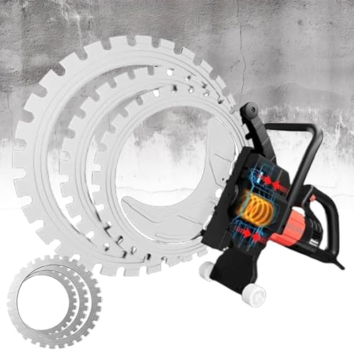 YLANMEI Betonsäge, Beton Ringsäge, 8900W Bürstenloser Motor Nassfutter-Metall Trennmaschine mit Staubunterdrückung für Stein, Betonstahl und Ziegel (Schnitttiefe 300mm/400mm/500mm),520 von YLANMEI