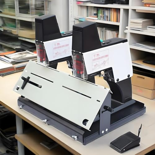 YLANMEI Elektrischer Hefter Mit Pedal, A3-Hochleistungs-Desktop-Hefter, Flachnadel/Sattlernadel, Zwei Modi, Bindestärke 40 Blatt, Für Fabrikbüro Und Zuhause,Double YLANMEI Elektrischer Hefter Mit Pedal, A3-Hochleistungs-Desktop-Hefter, Flachnadel/Sattlernadel, Zwei Modi, Bindestärke 40 Blatt, Für Fabrikbüro Und Zuhause,Double von YLANMEI