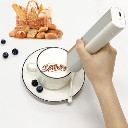 YLANMEI Handheld Food Printpen Latte Pen Macaron Cookie DIY Segen Muster Logo Nutzungsszenario Restaurant Hotel Rezeption Schule,Brown YLANMEI Handheld Food Printpen Latte Pen Macaron Cookie DIY Segen Muster Logo Nutzungsszenario Restaurant Hotel Rezeption Schule,Brown von YLANMEI
