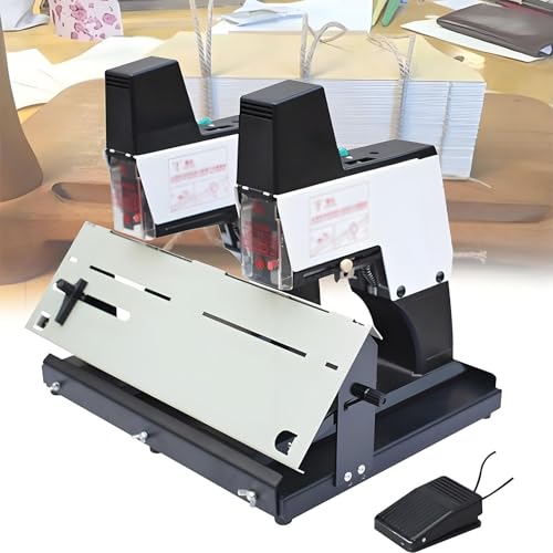 YLANMEI Hochleistungsheftgerät, Flachheftgerät und Sattelheftgerät 2 in 1, Büroheftgerät mit großer Kapazität für Papierbindung, Büros, Druckereien,Double YLANMEI Hochleistungsheftgerät, Flachheftgerät und Sattelheftgerät 2 in 1, Büroheftgerät mit großer Kapazität für Papierbindung, Büros, Druckereien,Double von YLANMEI