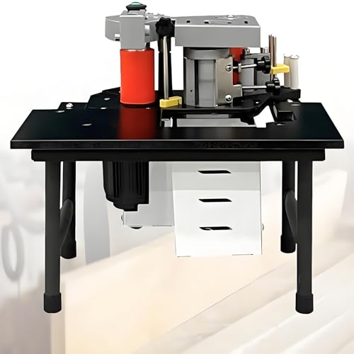 YLANMEI Kantenanleimmaschine für die Holzbearbeitung, Gebogene und gerade Kantenanleimmaschine, tragbare Kantenanleimmaschine, doppelseitiges Kleben, einstellbare Geschwindigkeit 2–6 m/min,Black YLANMEI Kantenanleimmaschine für die Holzbearbeitung, Gebogene und gerade Kantenanleimmaschine, tragbare Kantenanleimmaschine, doppelseitiges Kleben, einstellbare Geschwindigkeit 2–6 m/min,Black von YLANMEI