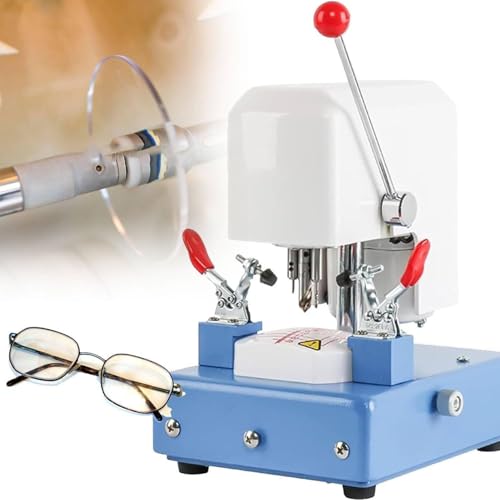 YLANMEI Linsenschablonen-Stanzmaschine, Brillenschablonen-Bohrmaschine mit Gabel-Schneidgerät, Drehzahl: 6000 U/min, kann vorwärts und rückwärts eingestellt Werden/klare Skala YLANMEI Linsenschablonen-Stanzmaschine, Brillenschablonen-Bohrmaschine mit Gabel-Schneidgerät, Drehzahl: 6000 U/min, kann vorwärts und rückwärts eingestellt Werden/klare Skala von YLANMEI