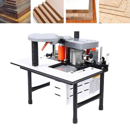 YLANMEI Tragbare Kantenanleimmaschine, Gebogene und gerade Kantenanleimmaschine, einstellbare Geschwindigkeit 2–6 m/min, 7–60 mm, Holzbearbeitungs-Anleimmaschine, Holzbearbeitungs-Projekt-Kits,White YLANMEI Tragbare Kantenanleimmaschine, Gebogene und gerade Kantenanleimmaschine, einstellbare Geschwindigkeit 2–6 m/min, 7–60 mm, Holzbearbeitungs-Anleimmaschine, Holzbearbeitungs-Projekt-Kits,White von YLANMEI