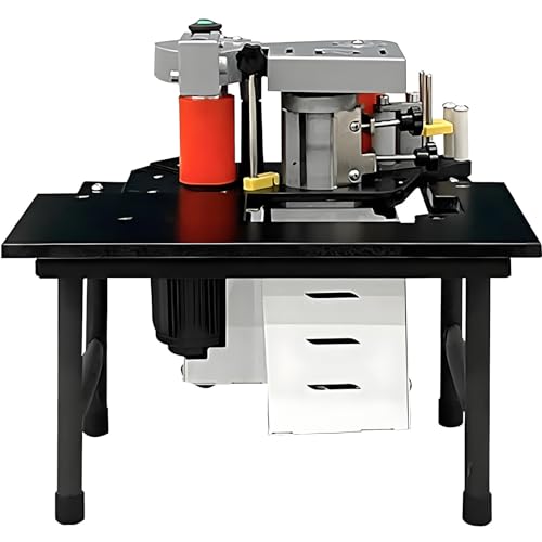 YLANMEI Tragbare Kantenanleimmaschine, Kantenanleimmaschine für die Holzbearbeitung, gerade Kurve, doppelseitiger Beschichtungskleber, Kantenanleimgeschwindigkeit 2-6 m/min einstellbar,Black YLANMEI Tragbare Kantenanleimmaschine, Kantenanleimmaschine für die Holzbearbeitung, gerade Kurve, doppelseitiger Beschichtungskleber, Kantenanleimgeschwindigkeit 2-6 m/min einstellbar,Black von YLANMEI