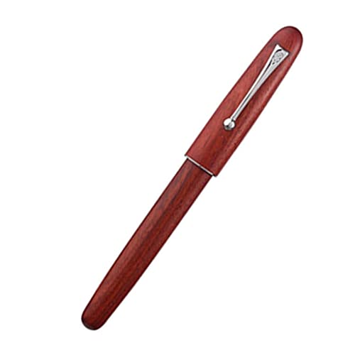 Füllfederhalter, Füllfederhalter, Kalligraphie-Stifte zum Schreiben, atemberaubender Luxus-Stift, extrafeine Feder, eleganter, exquisiter Schreibstift für Männer und Frauen, tragbar (Rosenholz) von YLGTYUIK