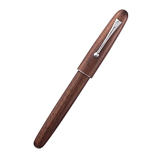 Füllfederhalter, Füllfederhalter, Kalligraphie-Stifte zum Schreiben, atemberaubender Luxus-Stift, extrafeine Feder, eleganter, exquisiter Schreibstift für Männer und Frauen, tragbar (Walnuss) von YLGTYUIK