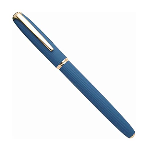 Füllfederhalter, Füllfederhalter, extrafeine Feder, Federhalter, klassische Kollektion, Geschenketui, glatte Schreibstifte, perfekt für Männer und Frauen, tragbarer Kalligrafiestift (blau mit Box) von YLGTYUIK