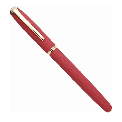 Füllfederhalter, Füllfederhalter, extrafeine Feder, Federhalter, klassische Kollektion, Geschenketui, glatte Schreibstifte, perfekt für Männer und Frauen, tragbarer Kalligrafiestift (rot mit Box) von YLGTYUIK