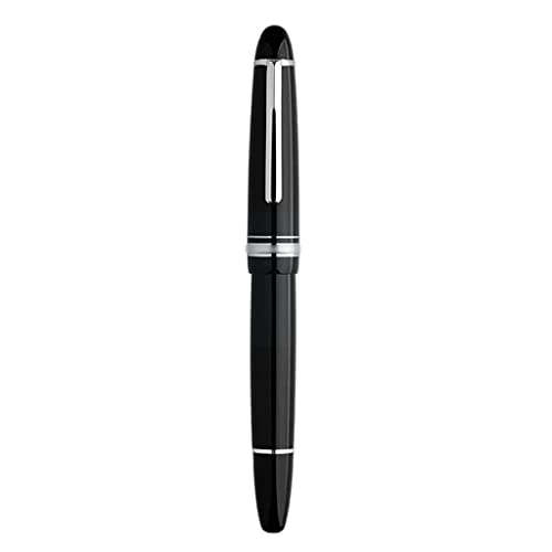 Füllfederhalter, Füllfederhalter, extrafeine Feder, klassische Stifte, inklusive Stiftetui, nachfüllbarer Kalligrafiestift, glatte Feder, Tintenstift für Männer und Frauen, tragbar (Schwarz EF) von YLGTYUIK