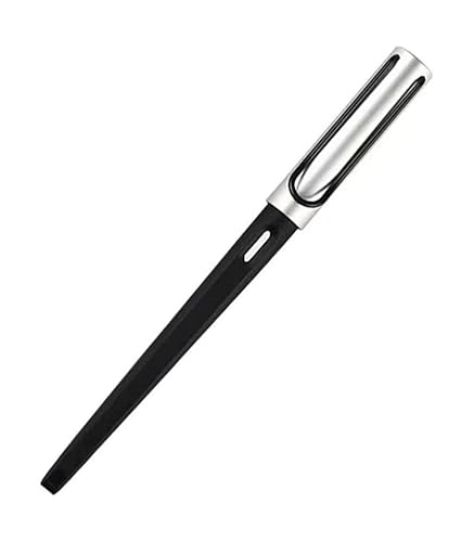 Füllfederhalter, Füllfederhalter aus widerstandsfähigem und elegantem Kunststoff, hochwertiger Kalligrafiestift, Schreibstift, 0,5 mm feine Feder, Luxusstifte für Männer und Frauen, tragbar (A) von YLGTYUIK