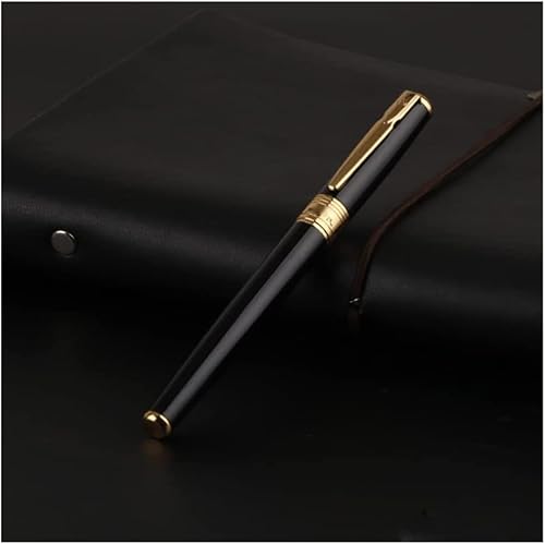 Füllfederhalter, Füllfederhalter zum Schreiben, Tintenstift, nachfüllbarer Kalligrafiestift mit 0,38 mm extrafeiner Feder, Schreibstifte, perfekt für Männer und Frauen, tragbar (schwarze Box) von YLGTYUIK